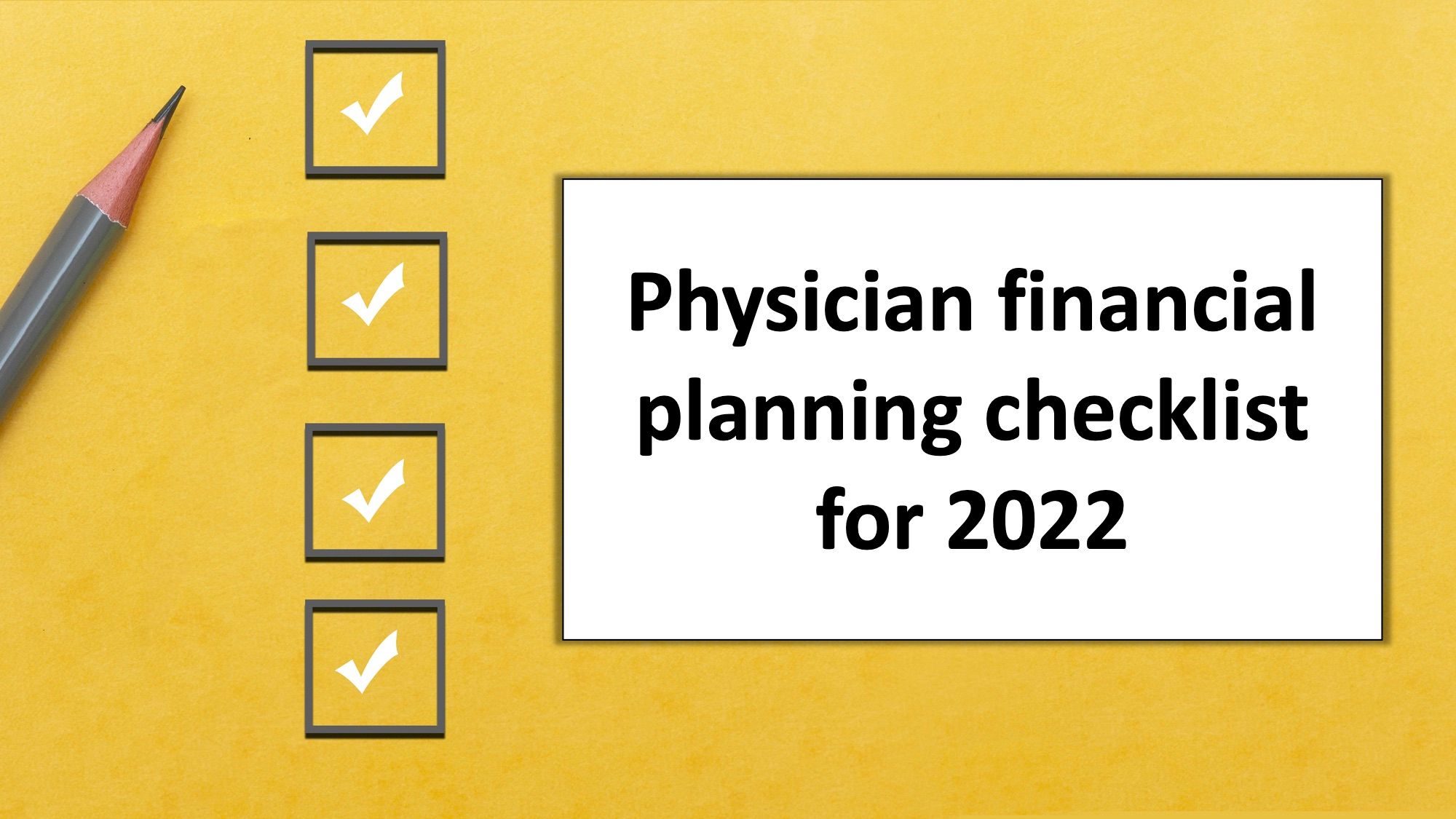 checklist and pencil 