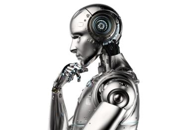 ai robot thinking 