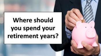 man putting money into piggy bank