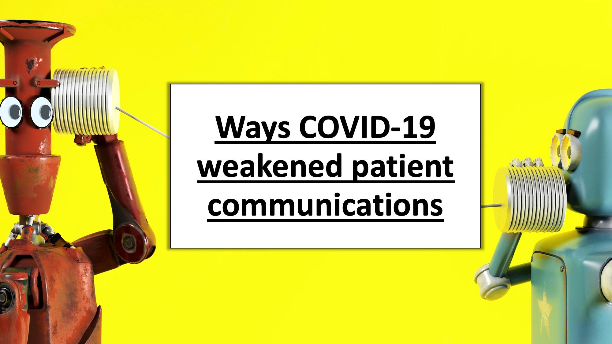 robots speaking thru cup and wires