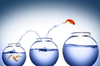 ambition concept fish bowl
