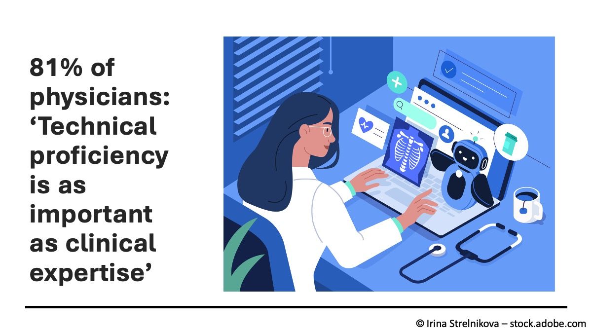 81% of physicians: 'Technical proficiency is as important as clinical expertise'