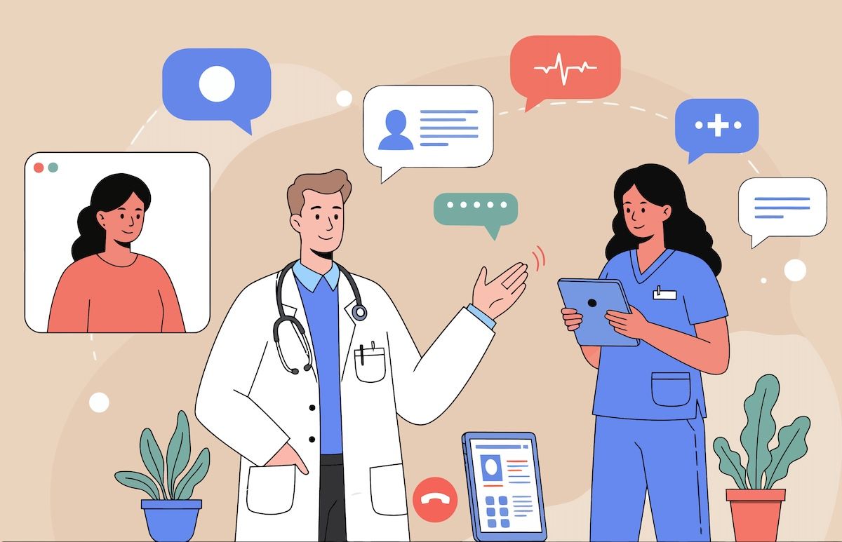 illustration physician communication: © dhorido studio - stock.adobe.com