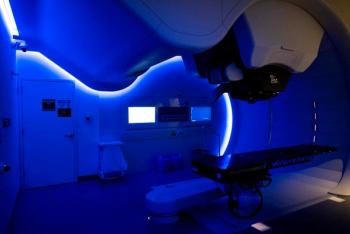 A new step-and-shoot proton arc therapy is the first to be used by physicians and scientists to treat a patient at Corewell Health William Beaumont University Hospital in Royal Oak, Michigan.  © Emily Rose Bennett, Corewell Health