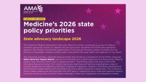 State focus areas for medicine in 2026: An AMA survey