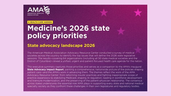 State focus areas for medicine in 2026: An AMA survey