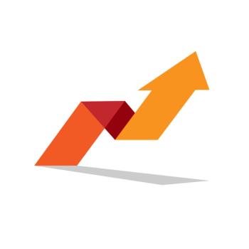 orange arrow pointing up