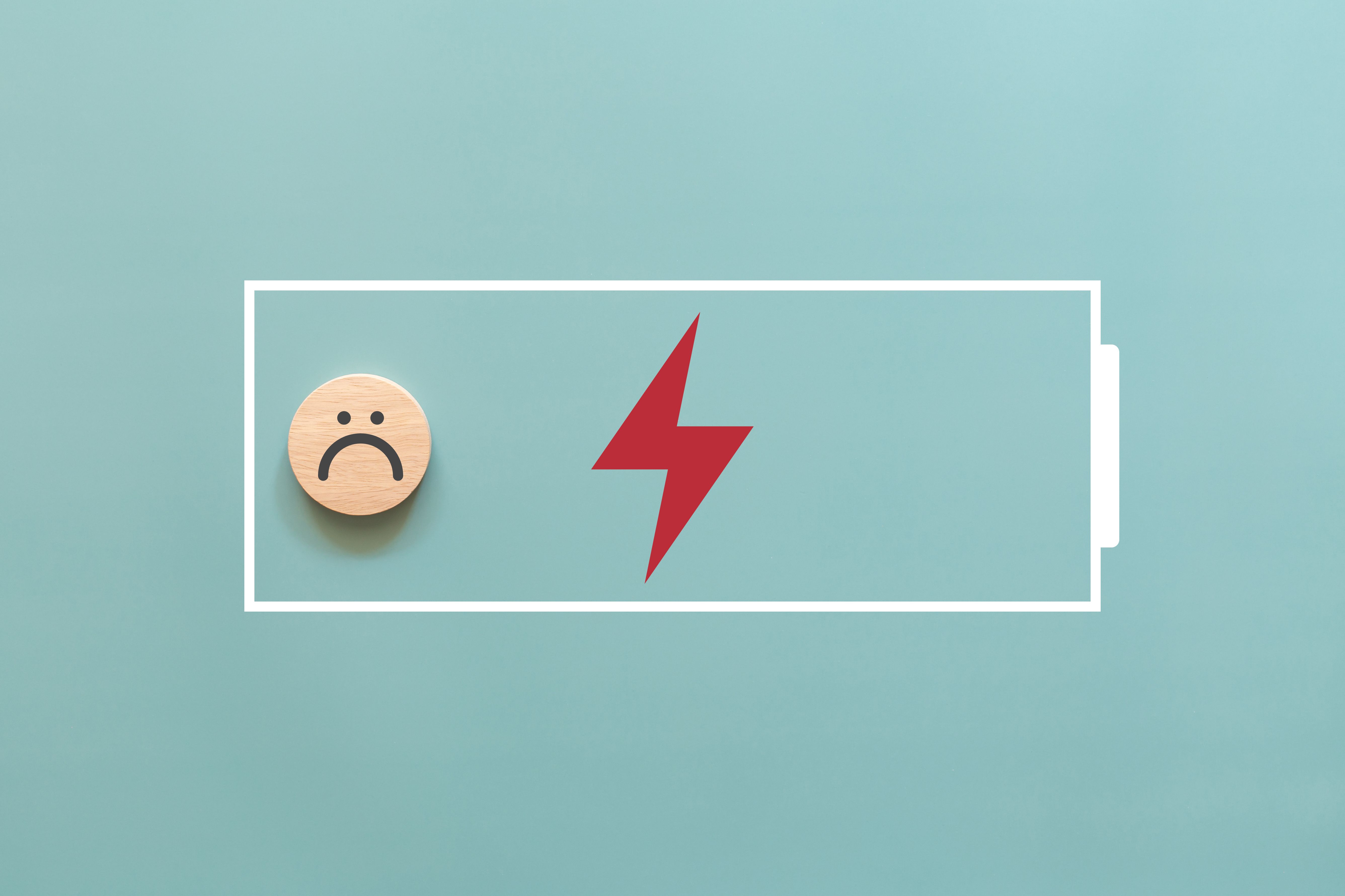 low battery concept death