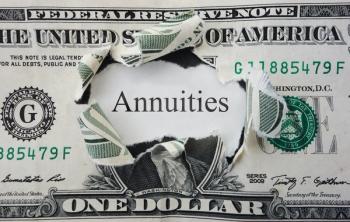 annuity label dollar bill