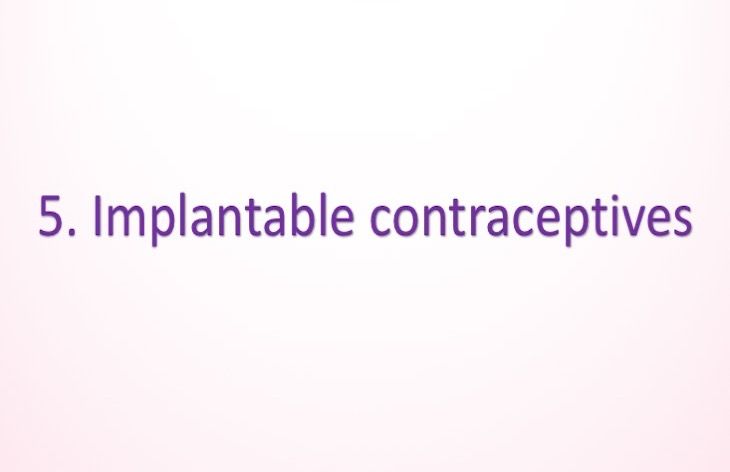 Implantable contraceptives