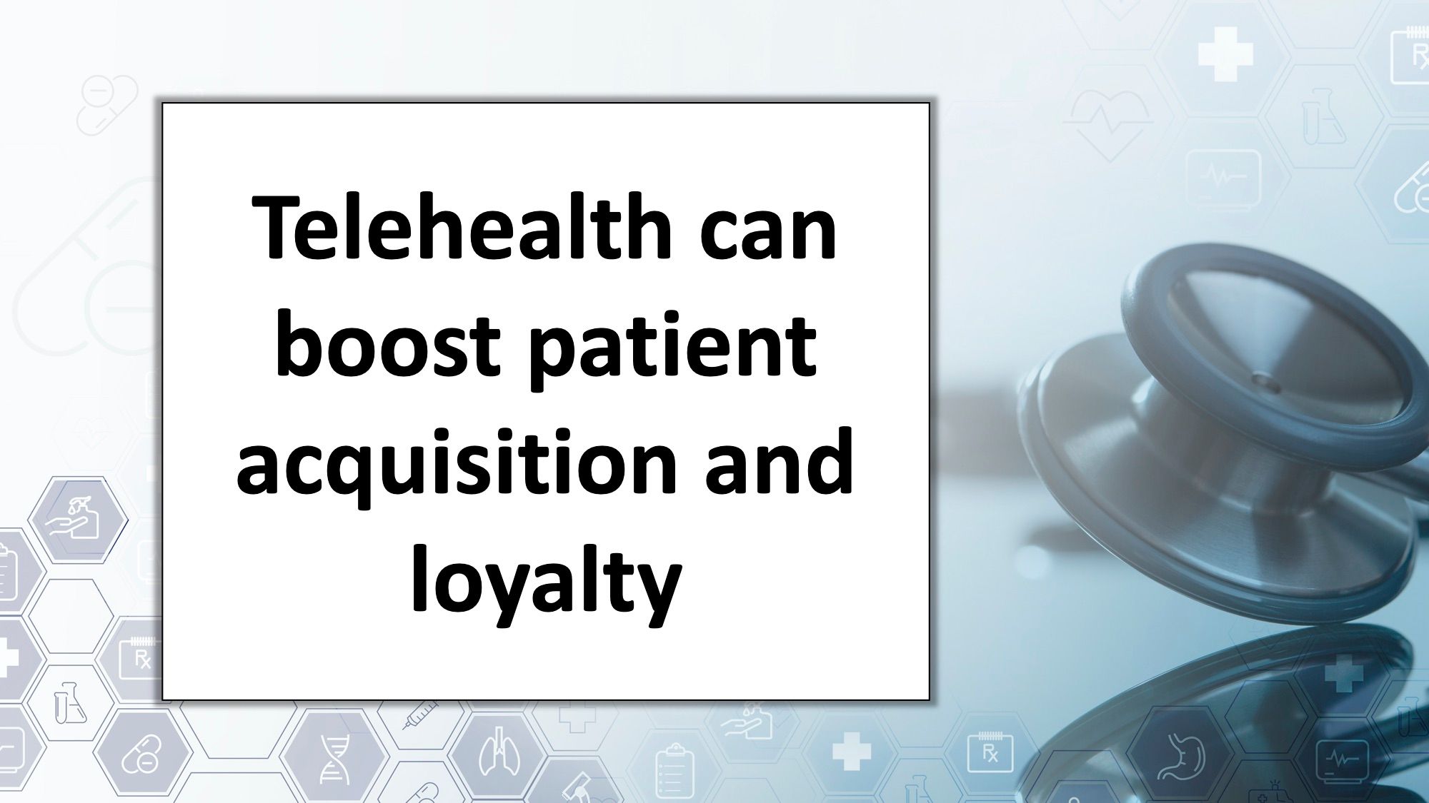 telehealth concept stethoscope