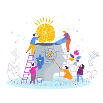 people taking care of health, group health