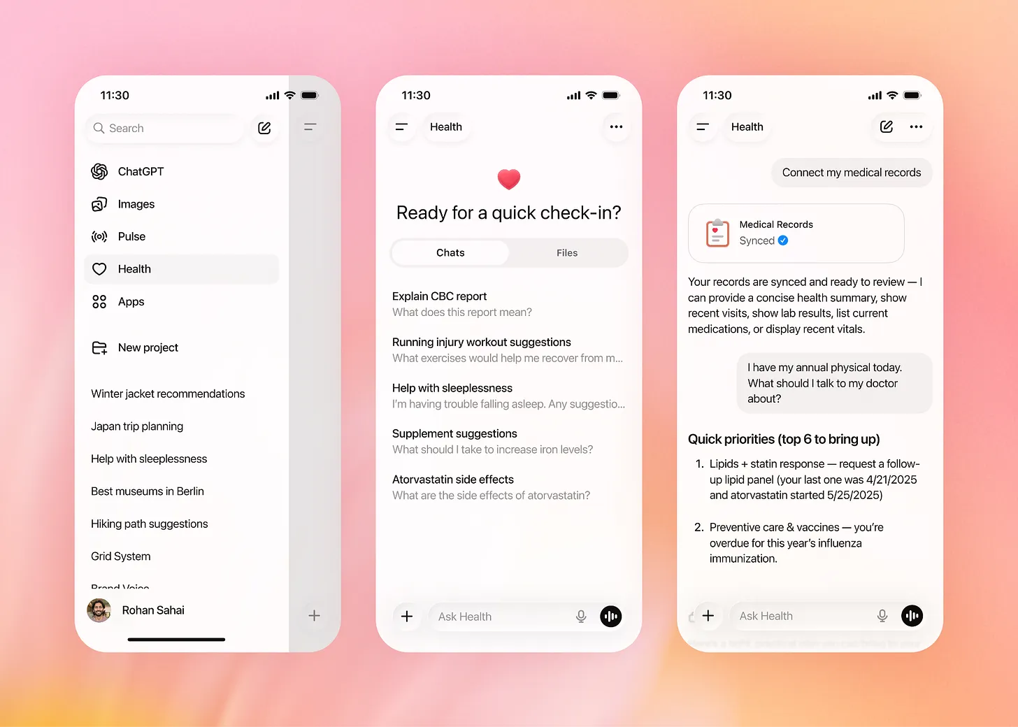 OpenAI launches ChatGPT Health, directly linking patient portals to the AI chatbot © OpenAI