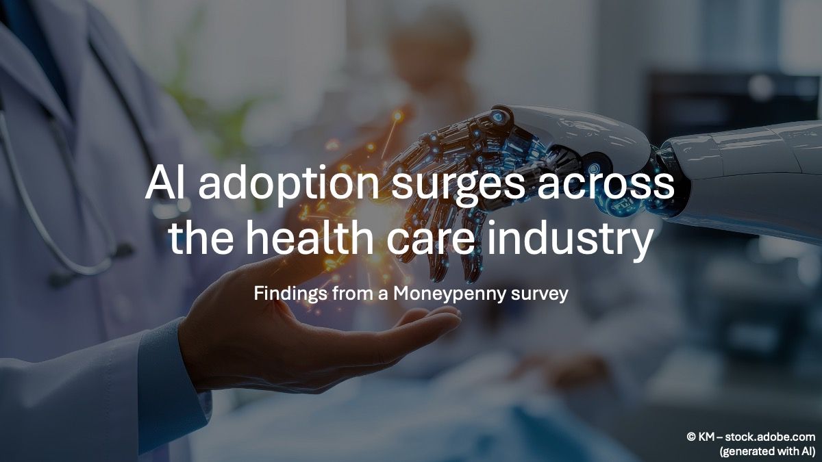A doctor analyzing data with AI tools in a healthcare setting.