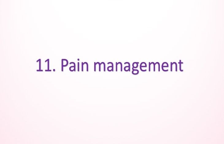 Pain management