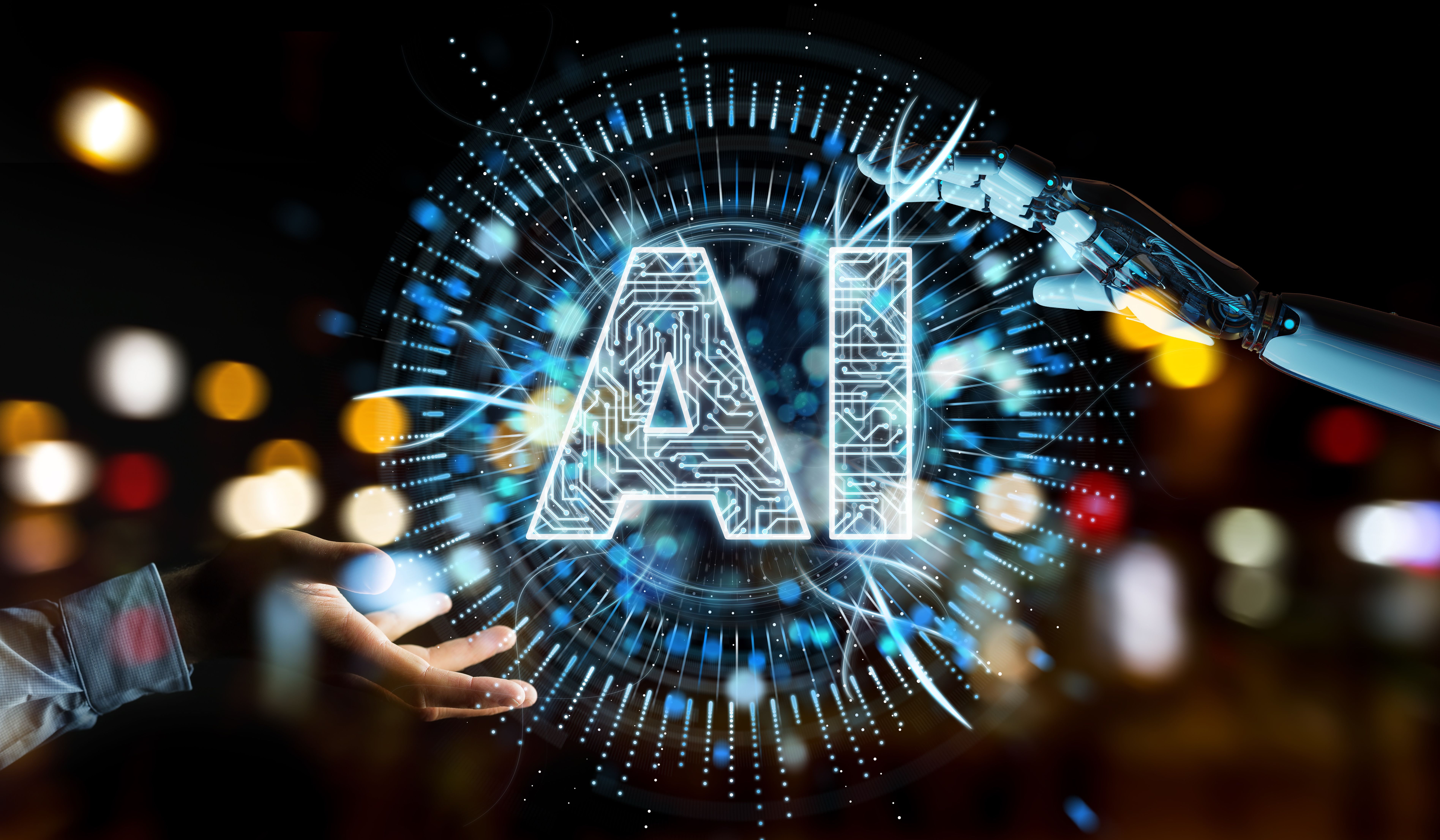 Hand holding AI hologram ©sdecoret-stock.adobe.com