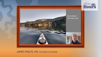 Dr. James Phelps on his kayak.