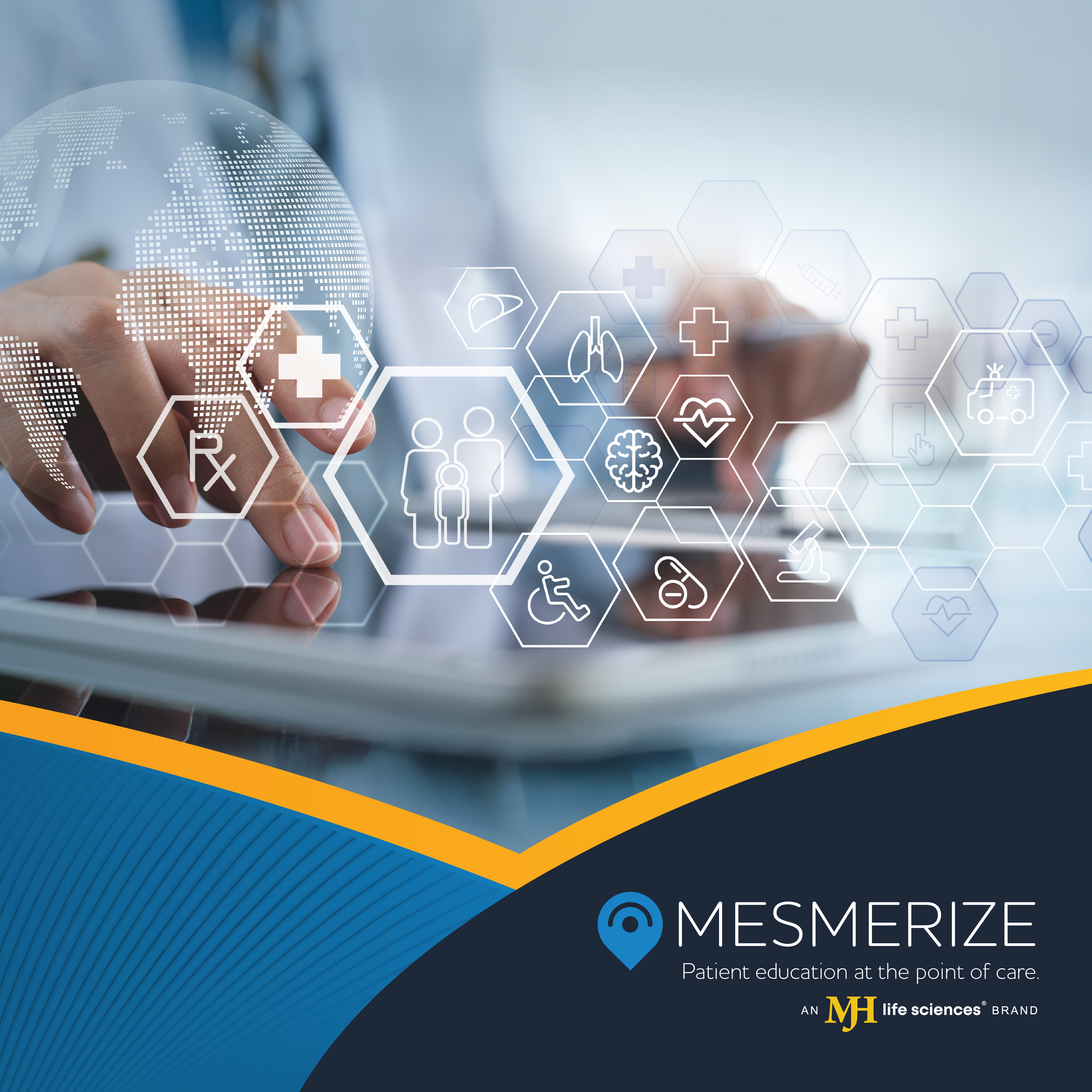 Mesmerize digital patient education screens in a healthcare waiting room | Image Credit: © Mesmerize - in-house