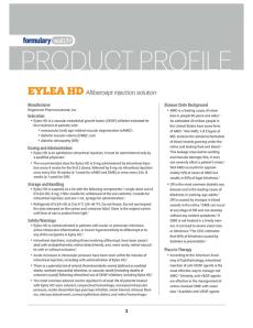 Product Profile: EYELEA HD (aflibercept injection, solution)