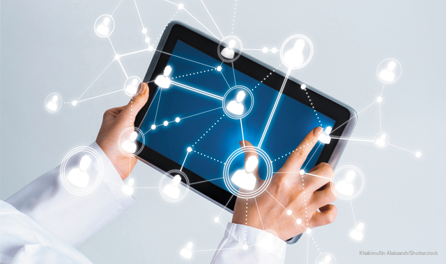 Tablet showing connections