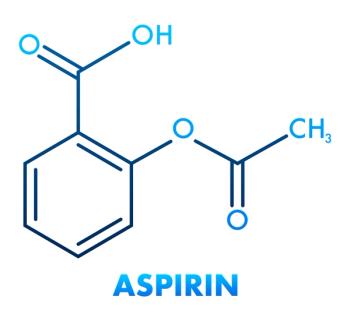 Diagram of chemical make-up of aspirin | Imaged credit: DG-Studio stock.adobe.com