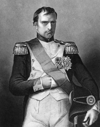 Glowering Napoleon with right hand in waistcoat | stock.adobe.com
