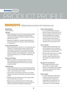 Product Profile: MONJUVI (tafasitamab-cxix injection, for intravenous use)