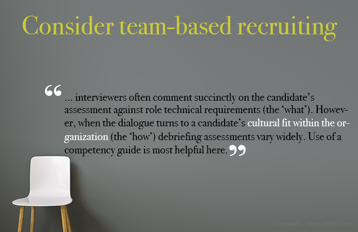 Consider team-based recruiting