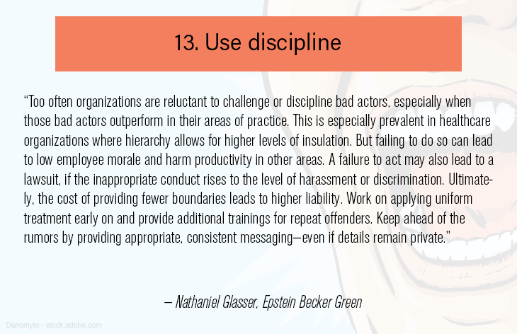 13 Use discipline