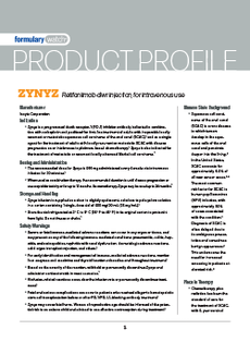 Product Profile: ZYNYZ (retifanlimab-dlwr injection, for intravenous use)