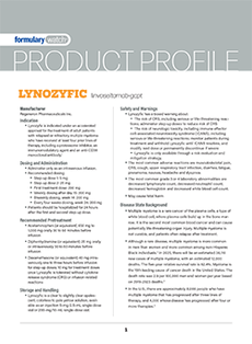 Product Profile: LYNOZYFIC (linvoseltamab-gc)