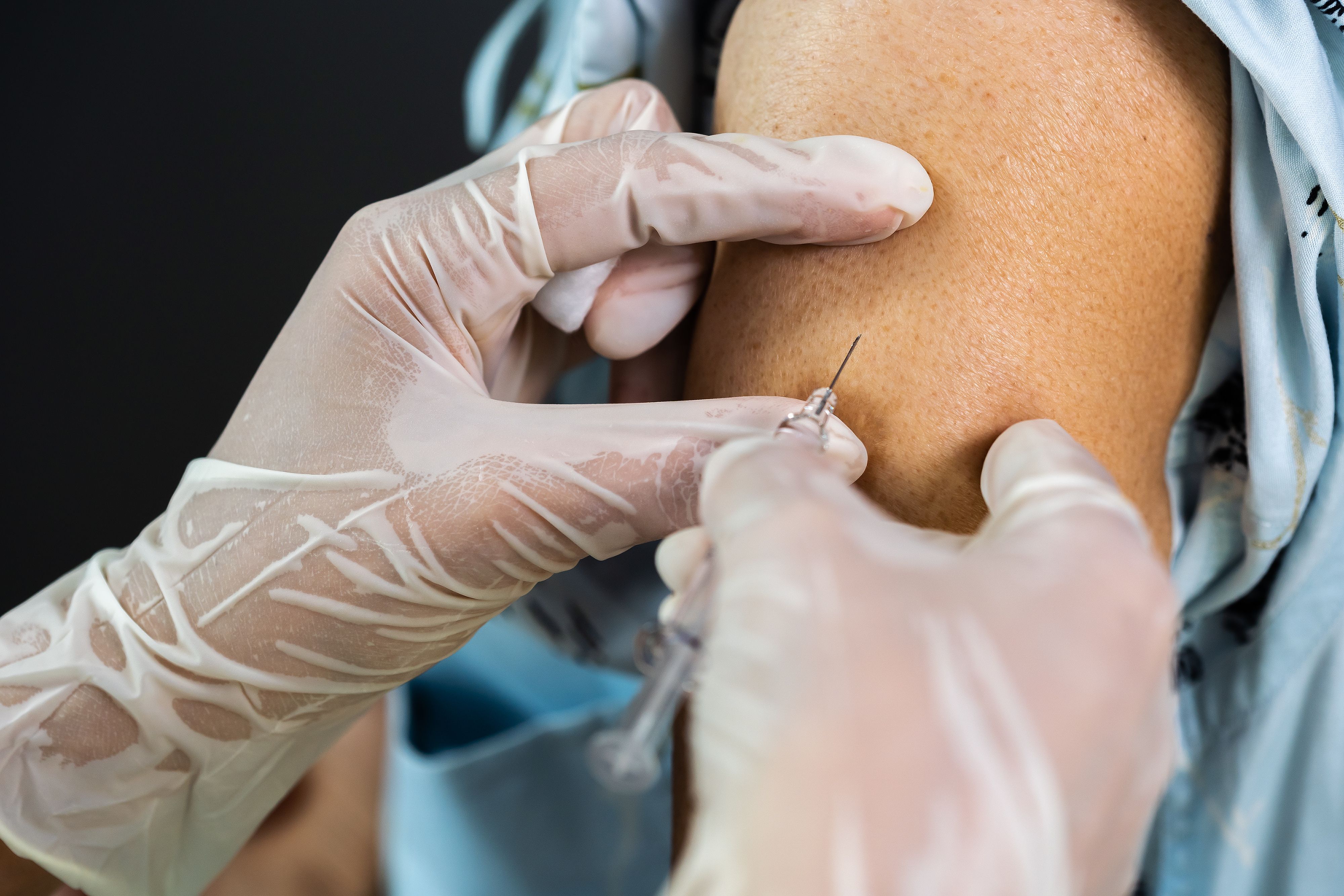 Vaccine being delivered into upperarm | Image credit: © geartgodz  stock.adobe.com