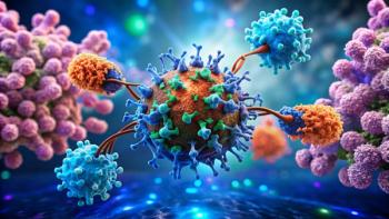 illustration of HER2 receptor brightly colored |