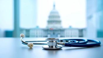 stethoscope on table with Capitol building in the background |©olgakris stock.adobe.com