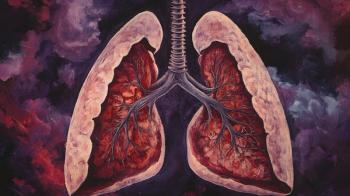 medical illustration, reddish tones, of severe bronchiectasis | ©Mr Image stock.adobe.com
