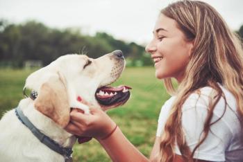 Millennial and dog