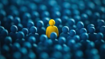 yellow figure among blue | image credit: ©thenort stock.adobe.com