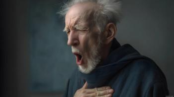 older man with white beard coughing | ©designer mystery stock.adobe.com