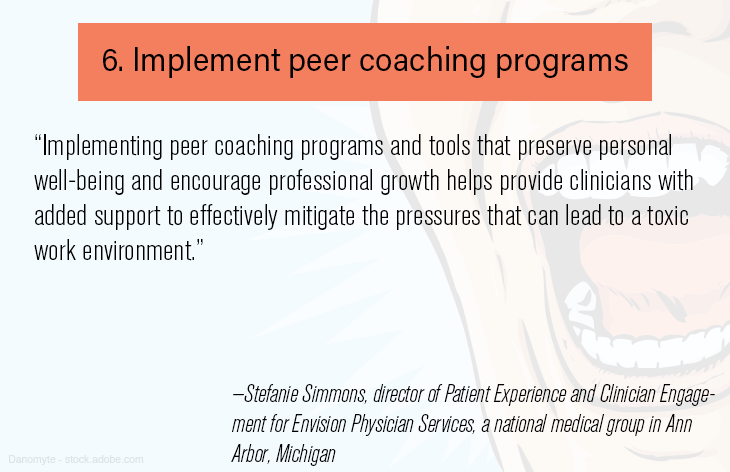 Implement peer coaching programs