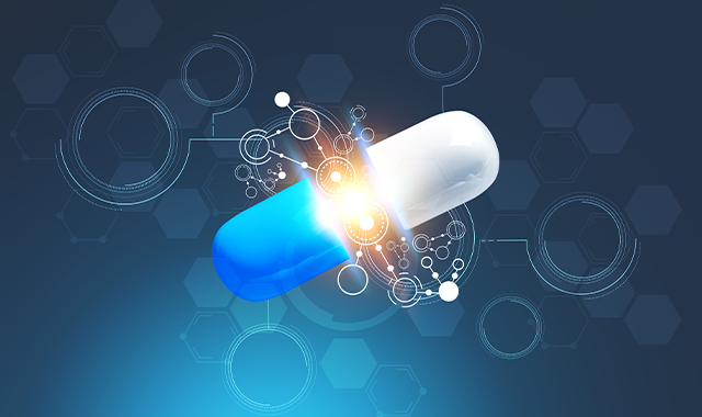 Pill capsule exploding