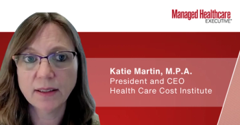 Katie Martin, M.P.A., on soaring prescription drug spending and relatively stable out-of-pocket costs