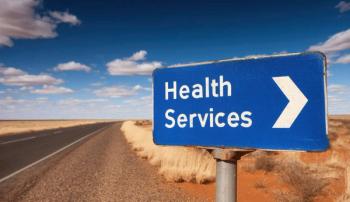 health services sign, blue with high letters, on empty-looking landscape | ©AndiAzis stock.adobe.com