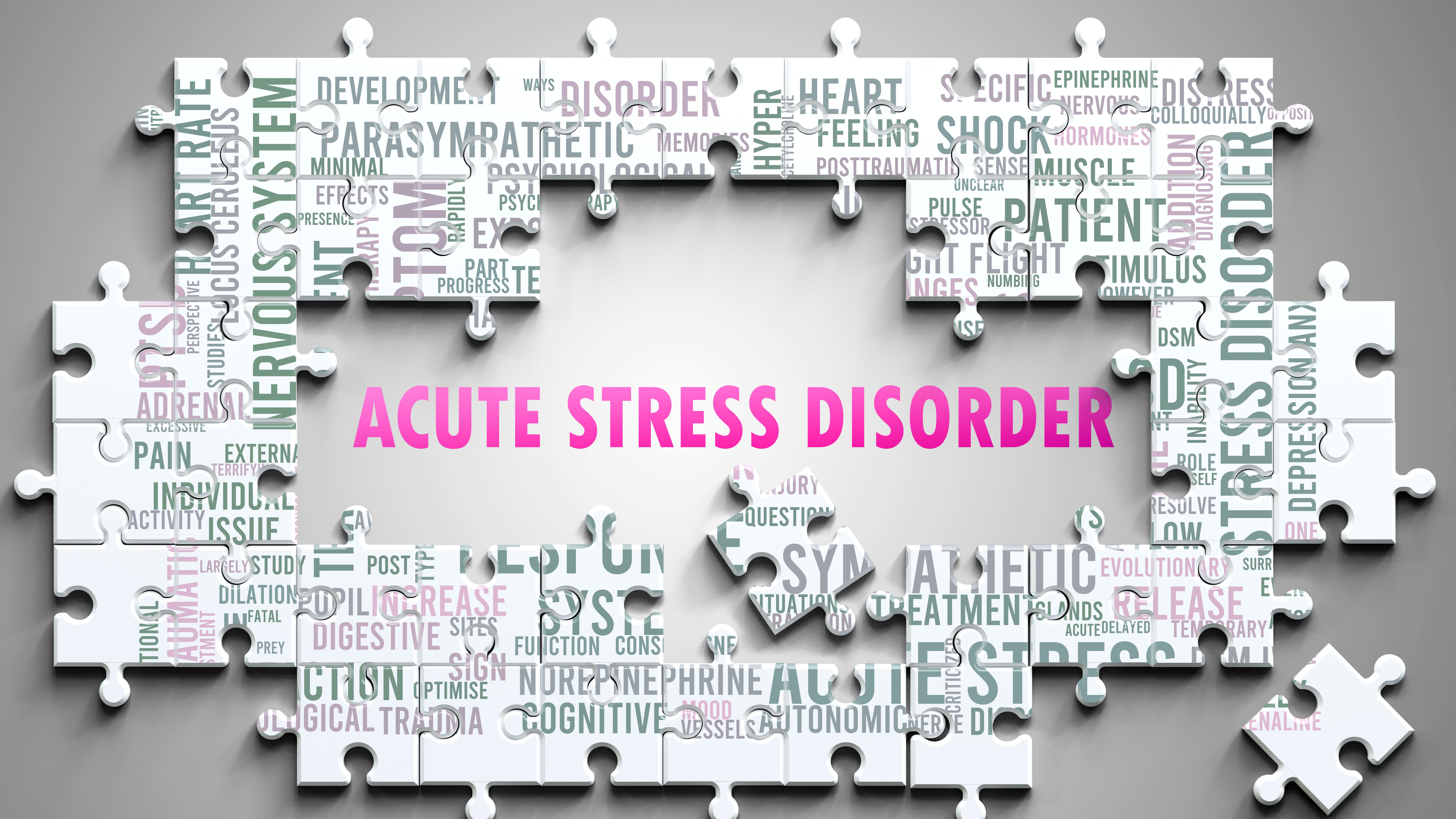 puzzle with words acute stress disorder in the middle | Image credit: @GoodIdeas stock.adobe.com
