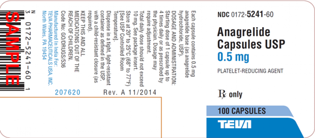 Teva Recalls One Lot of Anagrelide
