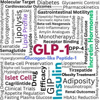 Word cloud graphic for GLP-1 | Image credit: Unique Graphics  stock.adobe.com