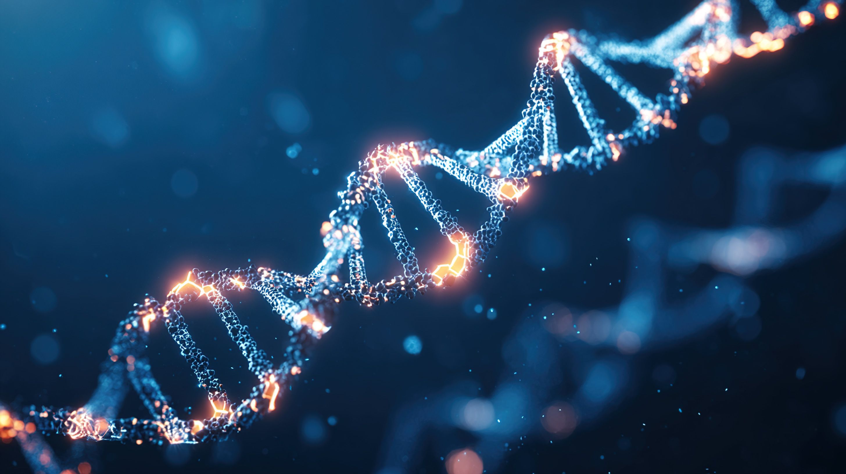 dna with glowing parts to represent methylation | ©金 先生. stock.adobe.com