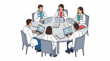 drawing of medical people around a table | ©karima stock.adobe.com