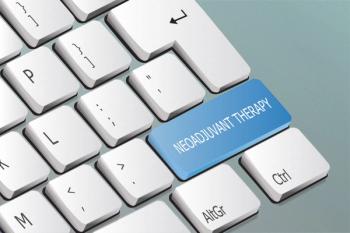 keyboard with a blue key that says neoadjuvant therapy in white lettering | image credit: ©AliFuat stock.adobe.com