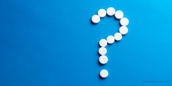 Pills in question mark form