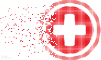 Disappearing health logo